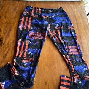 LuLaRoe leggings multi color geometric design